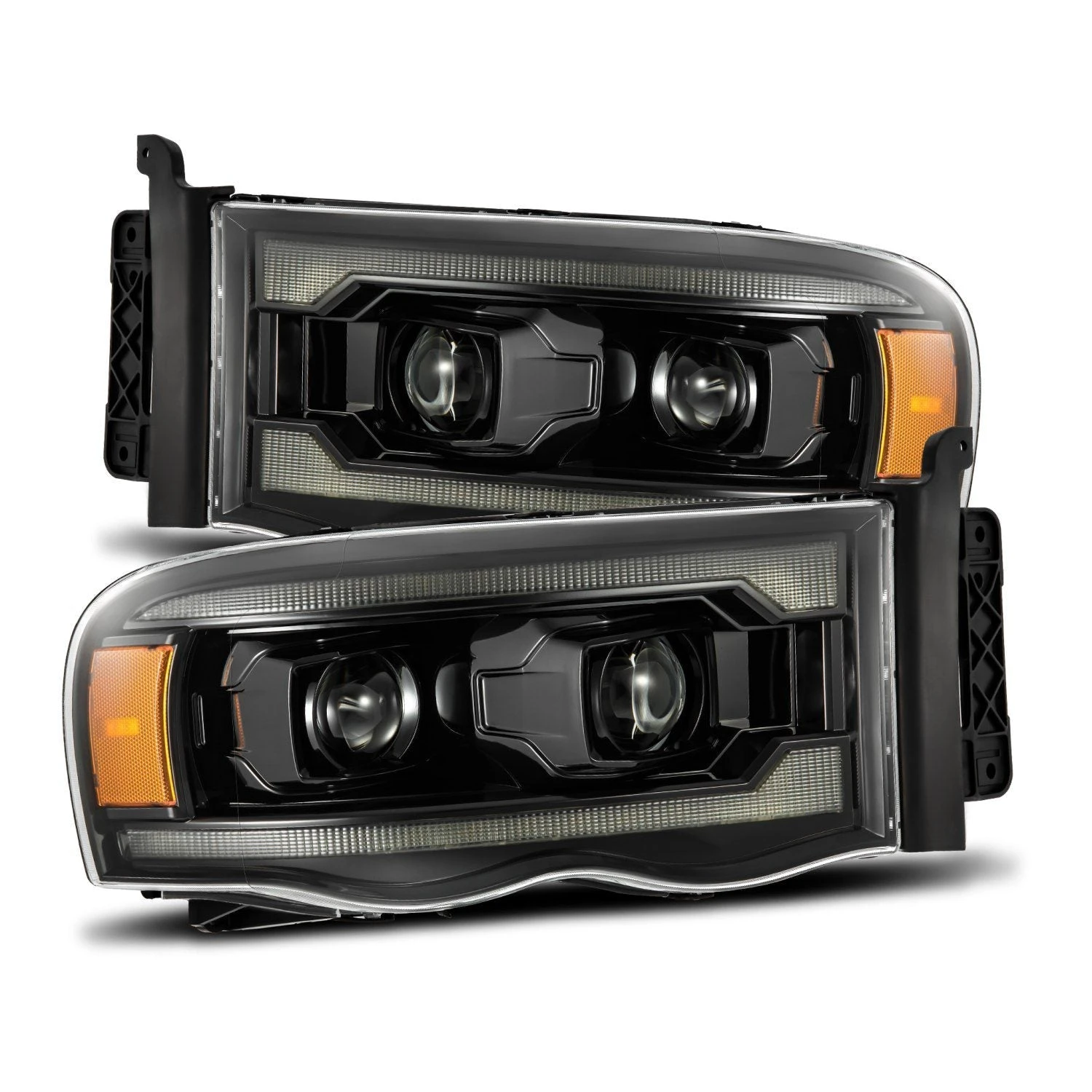02-05 Dodge Ram LUXX-Series LED Projector Headlights Alpha-Black 3 02-05 Dodge Ram LUXX-Series LED Projector Headlights Alpha-Black