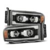 02-05 Dodge Ram LUXX-Series LED Projector Headlights Black -Car Light Shop 02 05 dodge ram luxx series led projector headlights black 184097