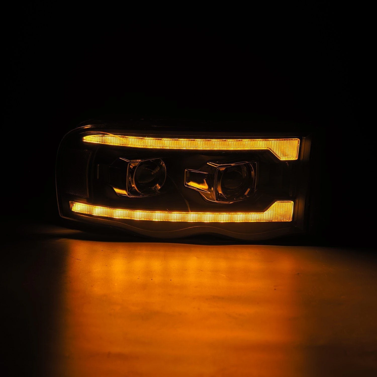 02-05 Dodge Ram LUXX-Series LED Projector Headlights Black 5 02-05 Dodge Ram LUXX-Series LED Projector Headlights Black - Image 3