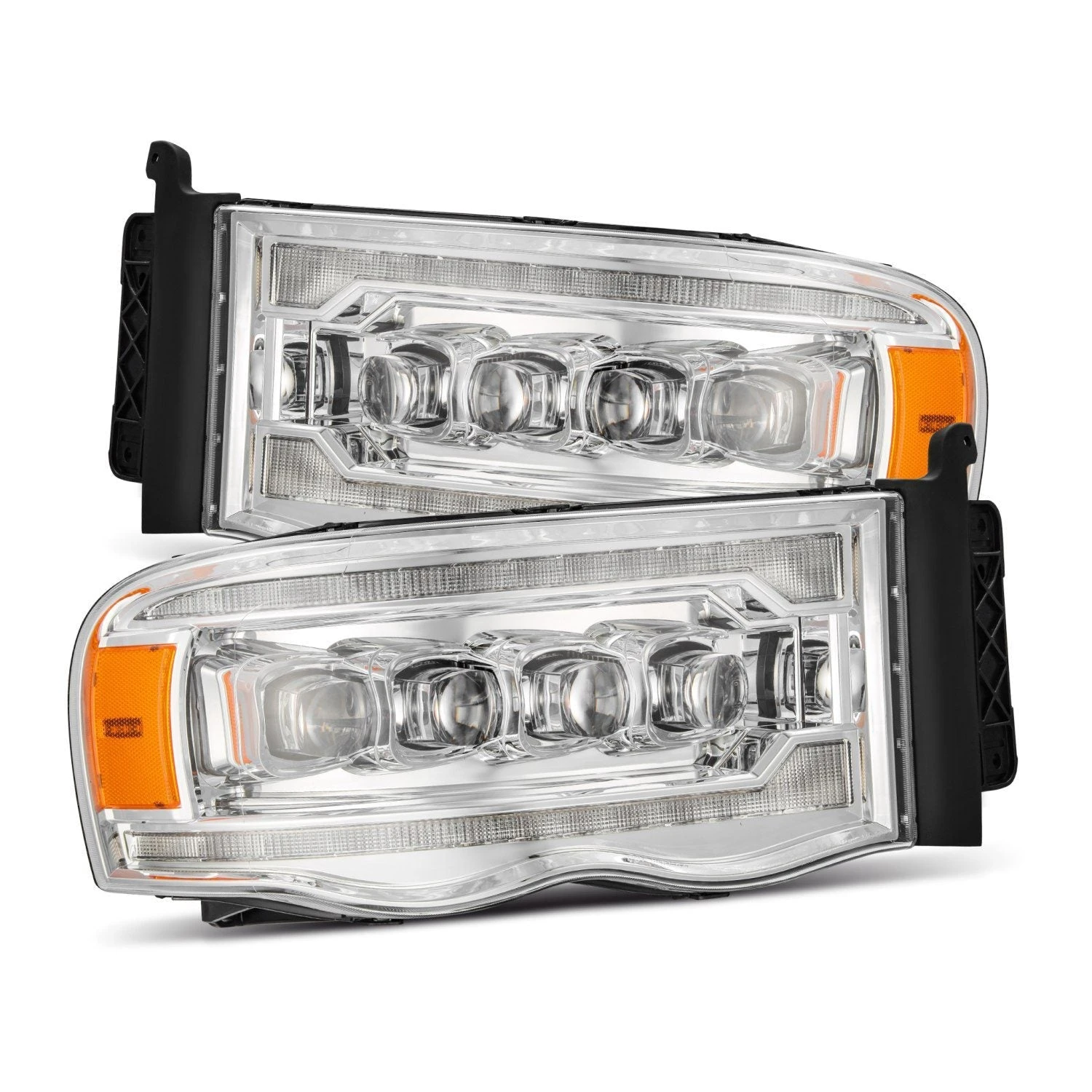 02-05 Dodge Ram NOVA-Series LED Projector Headlights Chrome 3 02-05 Dodge Ram NOVA-Series LED Projector Headlights Chrome