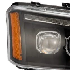 03-06 Chevrolet Silverado/02-06 Avalanche (without Body Cladding) NOVA-Series LED Projector Headlights Black -Car Light Shop 03 06 chevrolet silverado02 06 avalanche without body cladding nova series led projector headlights black 583335