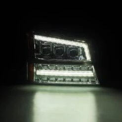 03-06 Chevrolet Silverado/02-06 Avalanche (without Body Cladding) NOVA-Series LED Projector Headlights Chrome -Car Light Shop 03 06 chevrolet silverado02 06 avalanche without body cladding nova series led projector headlights chrome 468043