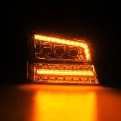 03-06 Chevrolet Silverado/02-06 Avalanche (without Body Cladding) NOVA-Series LED Projector Headlights Chrome -Car Light Shop 03 06 chevrolet silverado02 06 avalanche without body cladding nova series led projector headlights chrome 918258