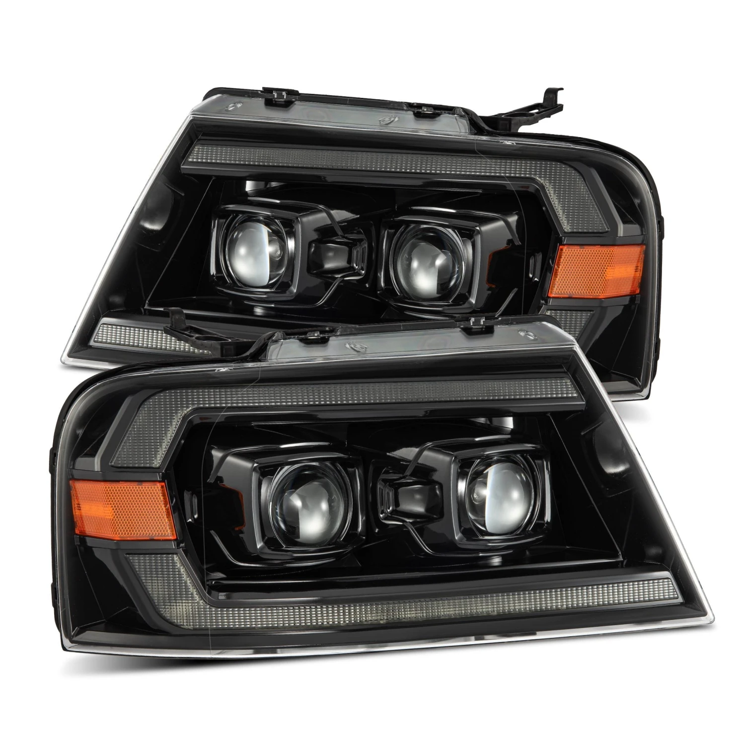 04-08 Ford F150 / 06-08 Lincoln Mark LT LUXX-Series LED Projector Headlights Alpha-Black 3 04-08 Ford F150 / 06-08 Lincoln Mark LT LUXX-Series LED Projector Headlights Alpha-Black