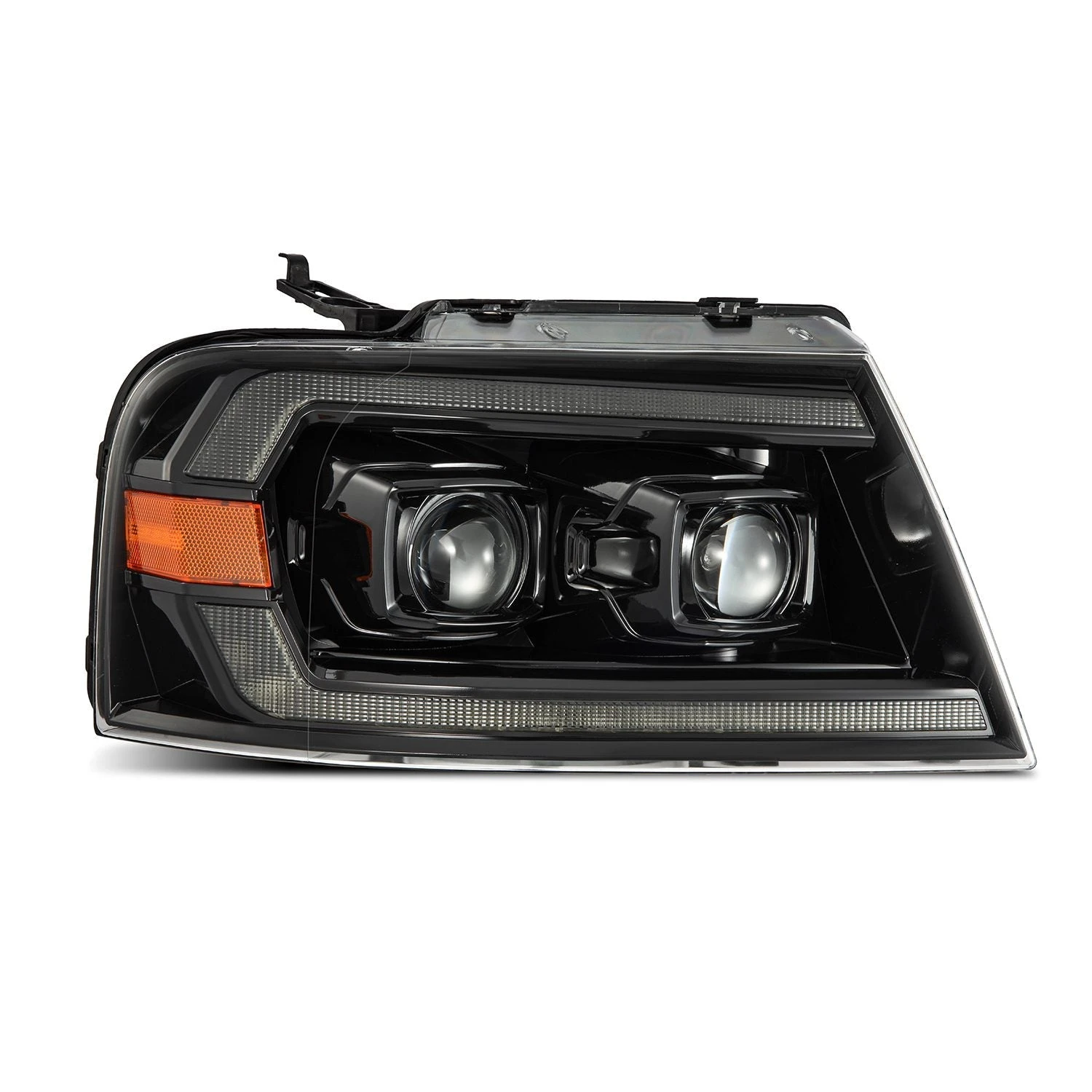 04-08 Ford F150 / 06-08 Lincoln Mark LT LUXX-Series LED Projector Headlights Alpha-Black 4 04-08 Ford F150 / 06-08 Lincoln Mark LT LUXX-Series LED Projector Headlights Alpha-Black - Image 2