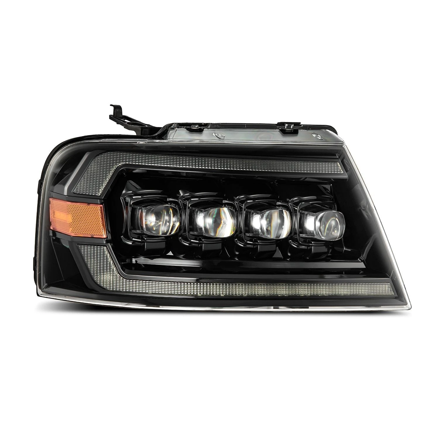 04-08 Ford F150 / 06-08 Lincoln Mark LT NOVA-Series LED Projector Headlights Alpha-Black 4 04-08 Ford F150 / 06-08 Lincoln Mark LT NOVA-Series LED Projector Headlights Alpha-Black - Image 2
