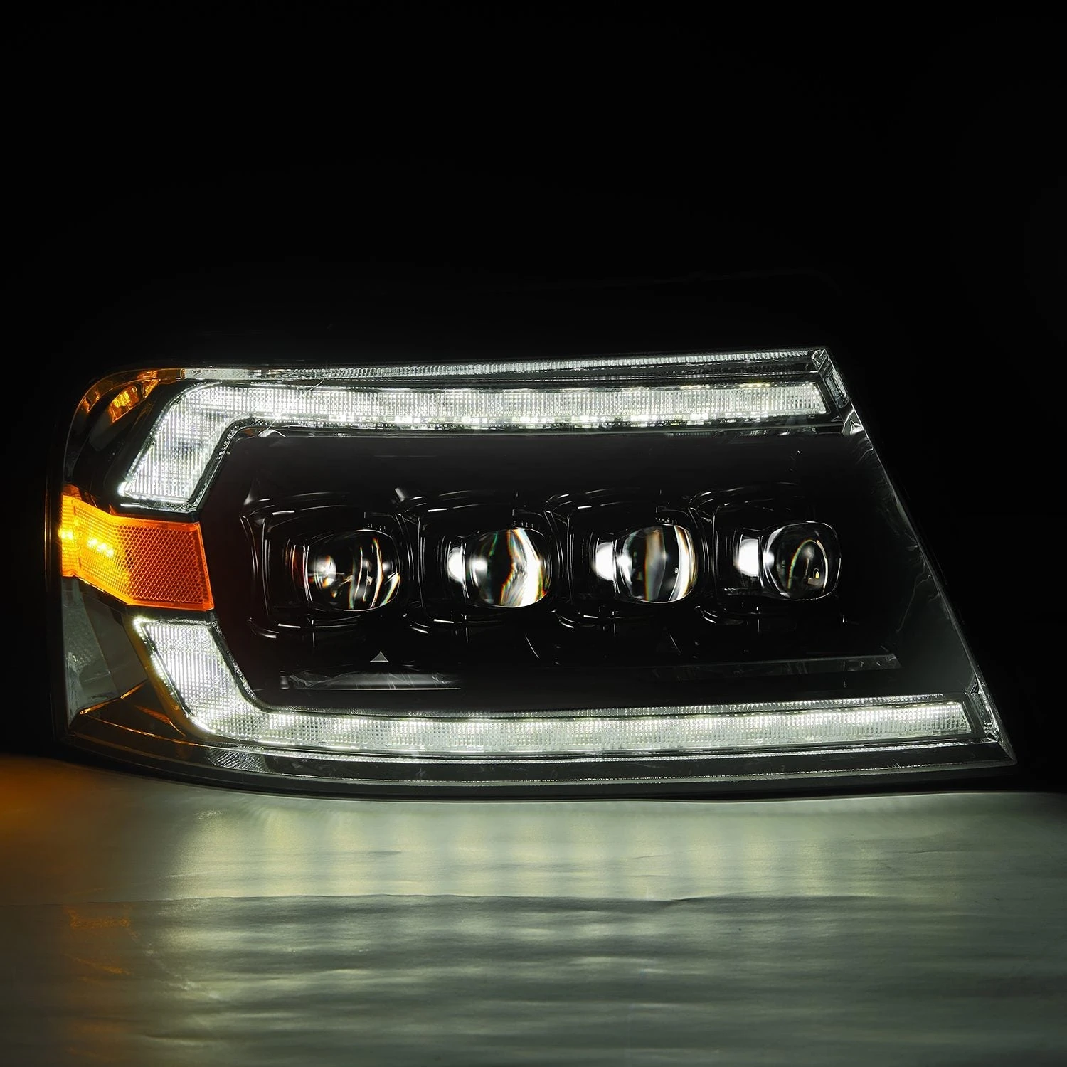 04-08 Ford F150 / 06-08 Lincoln Mark LT NOVA-Series LED Projector Headlights Alpha-Black 7 04-08 Ford F150 / 06-08 Lincoln Mark LT NOVA-Series LED Projector Headlights Alpha-Black - Image 5