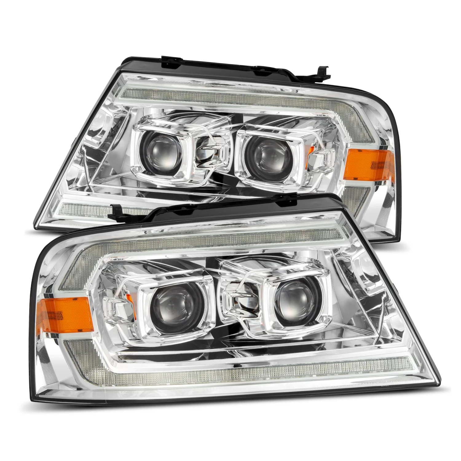 04-08 Ford F150 / 06-08 Lincoln Mark LT PRO-Series Halogen Projector Headlights Chrome 3 04-08 Ford F150 / 06-08 Lincoln Mark LT PRO-Series Halogen Projector Headlights Chrome