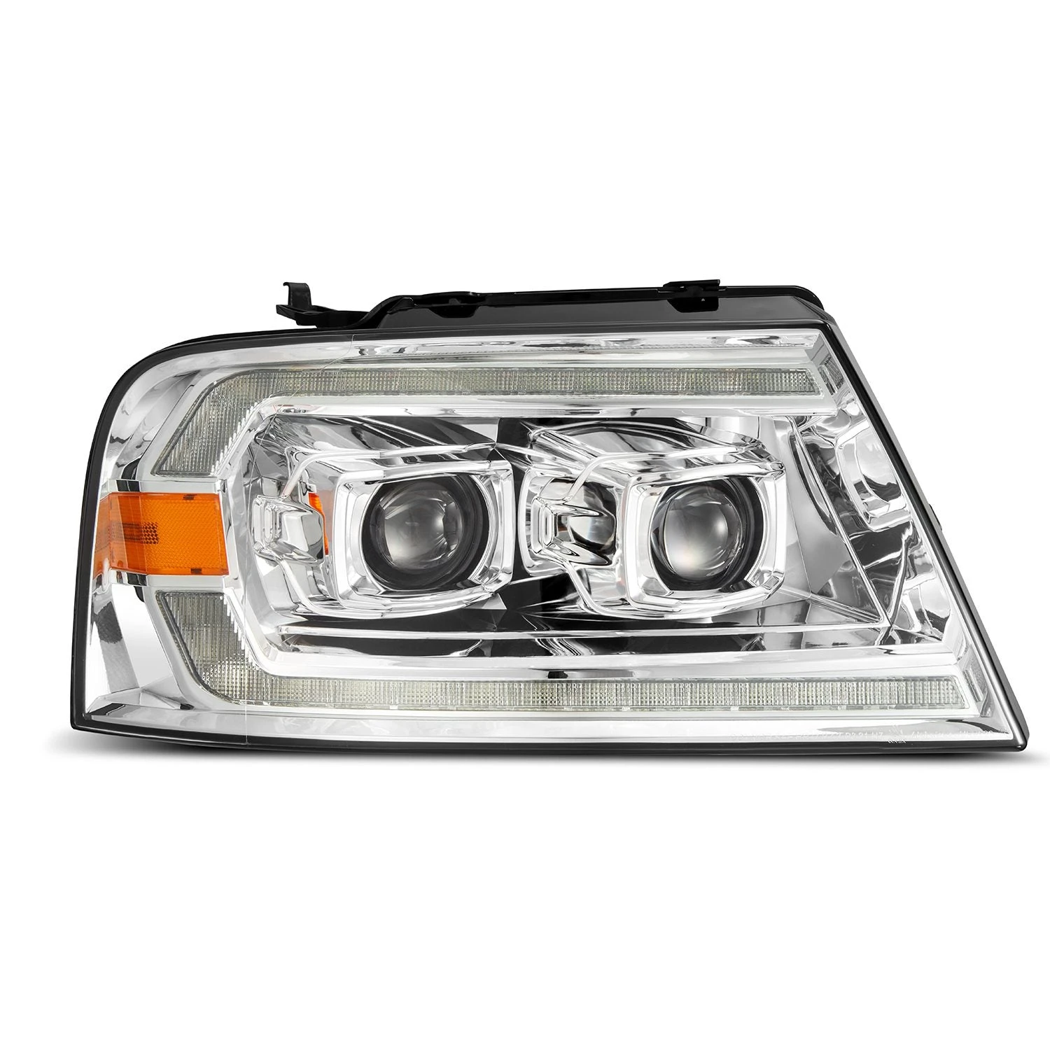 04-08 Ford F150 / 06-08 Lincoln Mark LT PRO-Series Halogen Projector Headlights Chrome 4 04-08 Ford F150 / 06-08 Lincoln Mark LT PRO-Series Halogen Projector Headlights Chrome - Image 2
