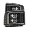 05-07 Ford Super Duty/Excursion LUXX-Series LED Projector Headlights Black -Car Light Shop 05 07 ford super dutyexcursion luxx series led projector headlights black 564227