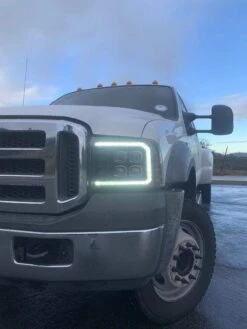 05-07 Ford Super Duty/Excursion NOVA-Series LED Projector Headlights Black -Car Light Shop 05 07 ford super dutyexcursion nova series led projector headlights black 592114