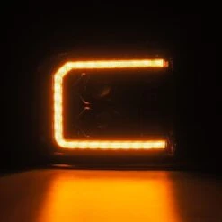 05-07 Ford Super Duty/Excursion PRO-Series Halogen Projector Headlights Alpha-Black -Car Light Shop 05 07 ford super dutyexcursion pro series halogen projector headlights alpha black 240367