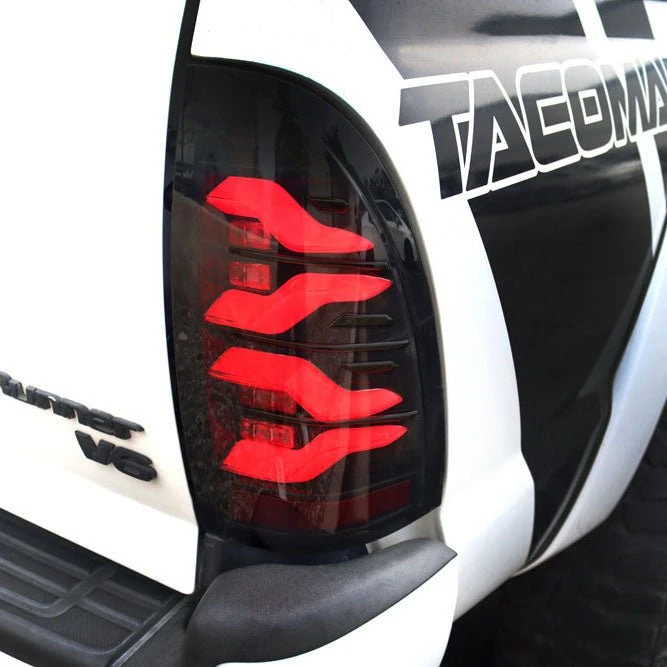 05-15 Toyota Tacoma LUXX-Series LED Tail Lights Black 5 05-15 Toyota Tacoma LUXX-Series LED Tail Lights Black - Image 3
