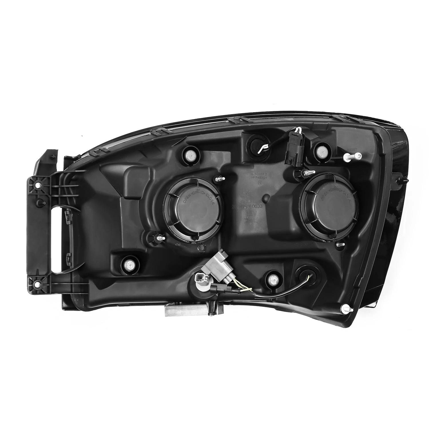 06-08 Dodge Ram PRO-Series Halogen Projector Headlights Alpha-Black 11 06-08 Dodge Ram PRO-Series Halogen Projector Headlights Alpha-Black - Image 9