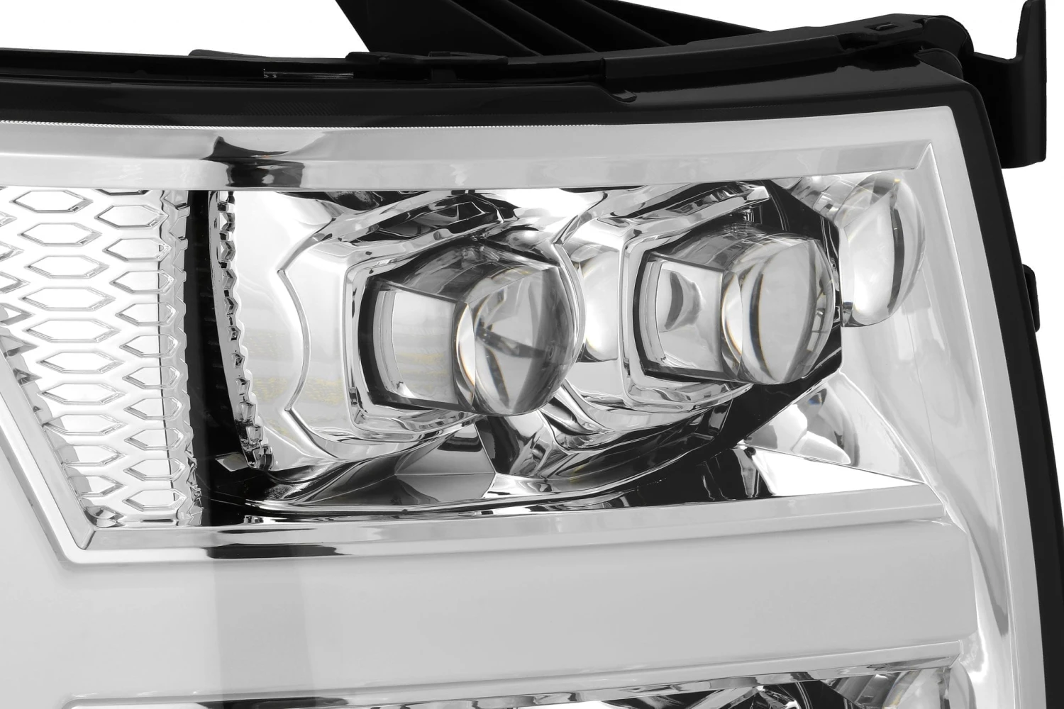 07-13 Chevrolet Silverado NOVA-Series LED Projector Headlights Chrome 10 07-13 Chevrolet Silverado NOVA-Series LED Projector Headlights Chrome - Image 8