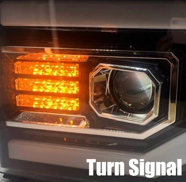 07-13 GMC Sierra LUXX-Series LED Projector Headlights Jet Black 8 07-13 GMC Sierra LUXX-Series LED Projector Headlights Jet Black - Image 7