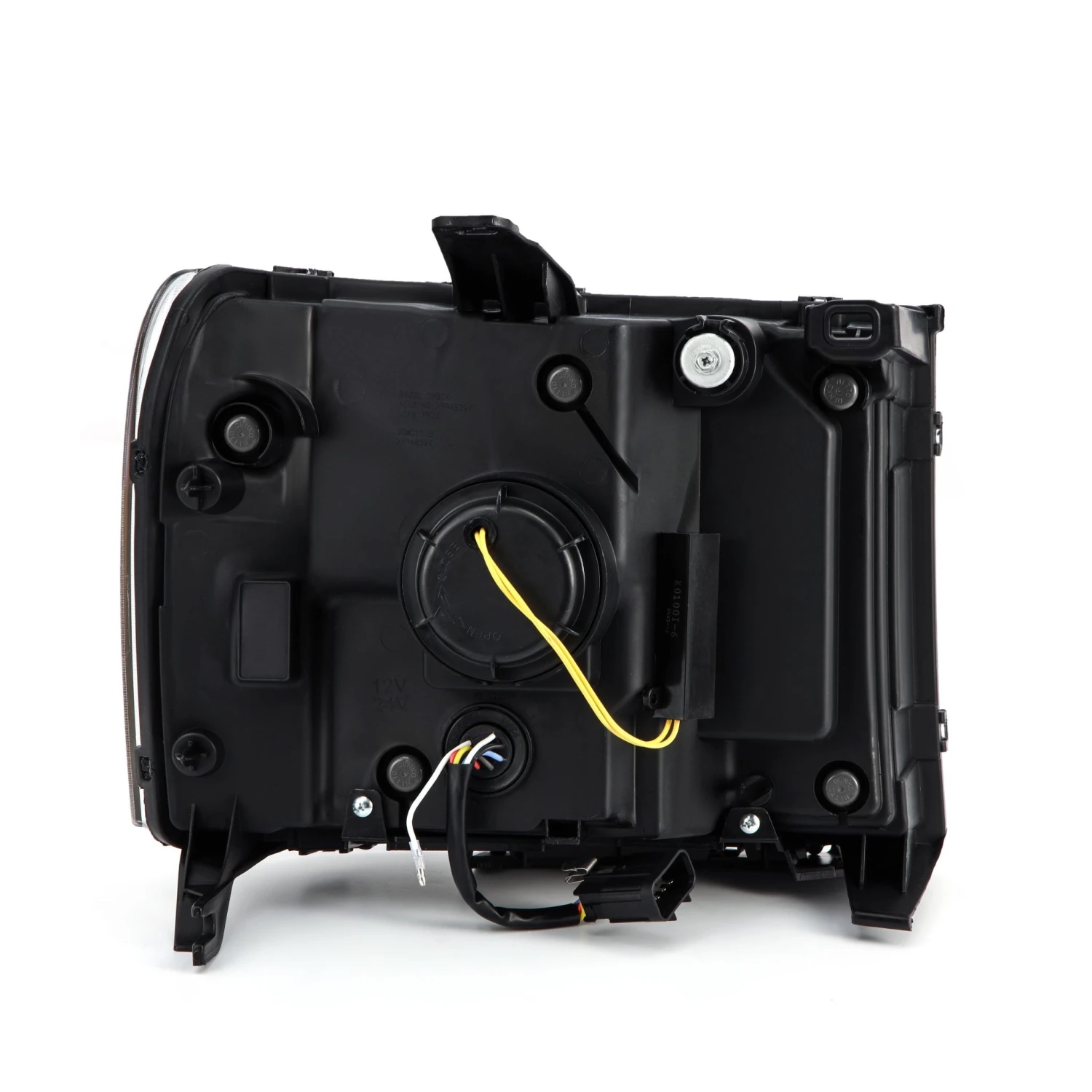 07-13 GMC Sierra LUXX-Series LED Projector Headlights Jet Black 4 07-13 GMC Sierra LUXX-Series LED Projector Headlights Jet Black - Image 3