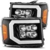 07-13 GMC Sierra NOVA-Series LED Projector Headlights Black -Car Light Shop 07 13 gmc sierra nova series led projector headlights black 306072