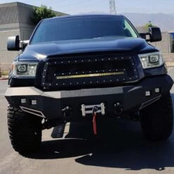 07-13 Toyota Tundra/08-17 Toyota Sequoia MK II LUXX-Series LED Projector Headlights Chrome (With Level Adjuster) -Car Light Shop 07 13 toyota tundra08 17 toyota sequoia mk ii luxx series led projector headlights chrome with level adjuster 268257