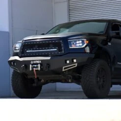 07-13 Toyota Tundra/08-17 Toyota Sequoia MK II NOVA-Series LED Projector Headlights Alpha-Black (With Level Adjuster) -Car Light Shop 07 13 toyota tundra08 17 toyota sequoia mk ii nova series led projector headlights alpha black with level adjuster 452894