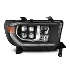 07-13 Toyota Tundra/08-17 Toyota Sequoia MK II NOVA-Series LED Projector Headlights Black (With Level Adjuster) -Car Light Shop 07 13 toyota tundra08 17 toyota sequoia mk ii nova series led projector headlights black with level adjuster 239443