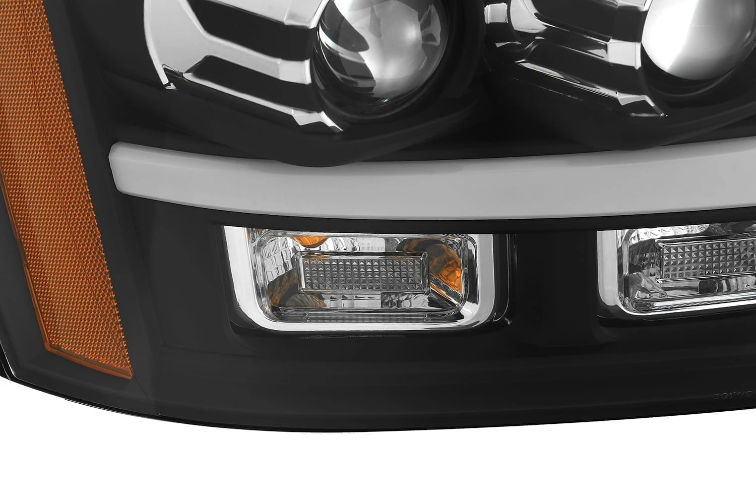 07-14 Chevrolet Tahoe/Suburban/07-13 Avalanche LUXX-Series LED Projector Headlights Black 5 07-14 Chevrolet Tahoe/Suburban/07-13 Avalanche LUXX-Series LED Projector Headlights Black - Image 3