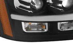 07-14 Chevrolet Tahoe/Suburban/07-13 Avalanche MK II PRO-Series Halogen Projector Headlights Black -Car Light Shop 07 14 chevrolet tahoesuburban07 13 avalanche mk ii pro series halogen projector headlights black 141174