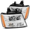 07-14 Chevrolet Tahoe/Suburban/07-13 Avalanche MK II PRO-Series Halogen Projector Headlights Chrome 2 07-14 Chevrolet Tahoe/Suburban/07-13 Avalanche MK II PRO-Series Halogen Projector Headlights Chrome -Car Light Shop 07 14 chevrolet tahoesuburban07 13 avalanche mk ii pro series halogen projector headlights chrome 580283