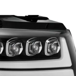 07-14 Chevrolet Tahoe/Suburban/07-13 Avalanche NOVA-Series LED Projector Headlights Jet Black -Car Light Shop 07 14 chevrolet tahoesuburban07 13 avalanche nova series led projector headlights jet black 488549