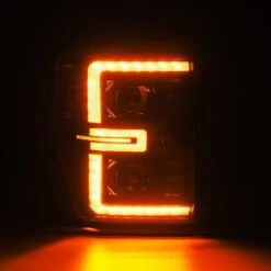 08-10 Ford Super Duty/Excursion LUXX-Series LED Projector Headlights Alpha-Black -Car Light Shop 08 10 ford super dutyexcursion luxx series led projector headlights alpha black 133006