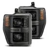 08-10 Ford Super Duty/Excursion LUXX-Series LED Projector Headlights Alpha-Black -Car Light Shop 08 10 ford super dutyexcursion luxx series led projector headlights alpha black 588220