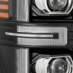 08-10 Ford Super Duty/Excursion LUXX-Series LED Projector Headlights Black -Car Light Shop 08 10 ford super dutyexcursion luxx series led projector headlights black 137186