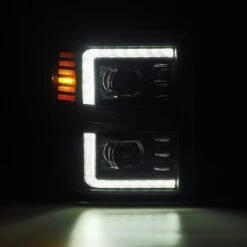 08-10 Ford Super Duty/Excursion LUXX-Series LED Projector Headlights Black -Car Light Shop 08 10 ford super dutyexcursion luxx series led projector headlights black 916334