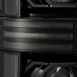 08-10 Ford Super Duty/Excursion PRO-Series Halogen Projector Headlights Alpha-Black -Car Light Shop 08 10 ford super dutyexcursion pro series halogen projector headlights alpha black 830097