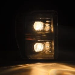 08-10 Ford Super Duty/Excursion PRO-Series Halogen Projector Headlights Alpha-Black -Car Light Shop 08 10 ford super dutyexcursion pro series halogen projector headlights alpha black 843057