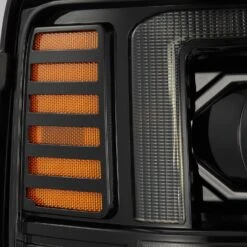 08-10 Ford Super Duty/Excursion PRO-Series Halogen Projector Headlights Alpha-Black -Car Light Shop 08 10 ford super dutyexcursion pro series halogen projector headlights alpha black 931476