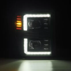 08-10 Ford Super Duty/Excursion PRO-Series Halogen Projector Headlights Black -Car Light Shop 08 10 ford super dutyexcursion pro series halogen projector headlights black 109801