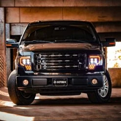 09-14 Ford F150 MKII NOVA-Series LED Projector Headlights Alpha-Black -Car Light Shop 09 14 ford f150 mkii nova series led projector headlights alpha black 138142