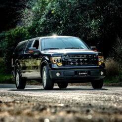 09-14 Ford F150 MKII NOVA-Series LED Projector Headlights Alpha-Black -Car Light Shop 09 14 ford f150 mkii nova series led projector headlights alpha black 529749