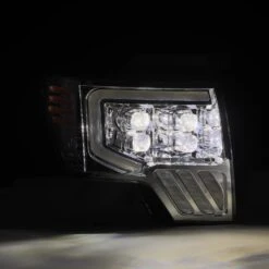 09-14 Ford F150 MKII NOVA-Series LED Projector Headlights Chrome -Car Light Shop 09 14 ford f150 mkii nova series led projector headlights chrome 972720