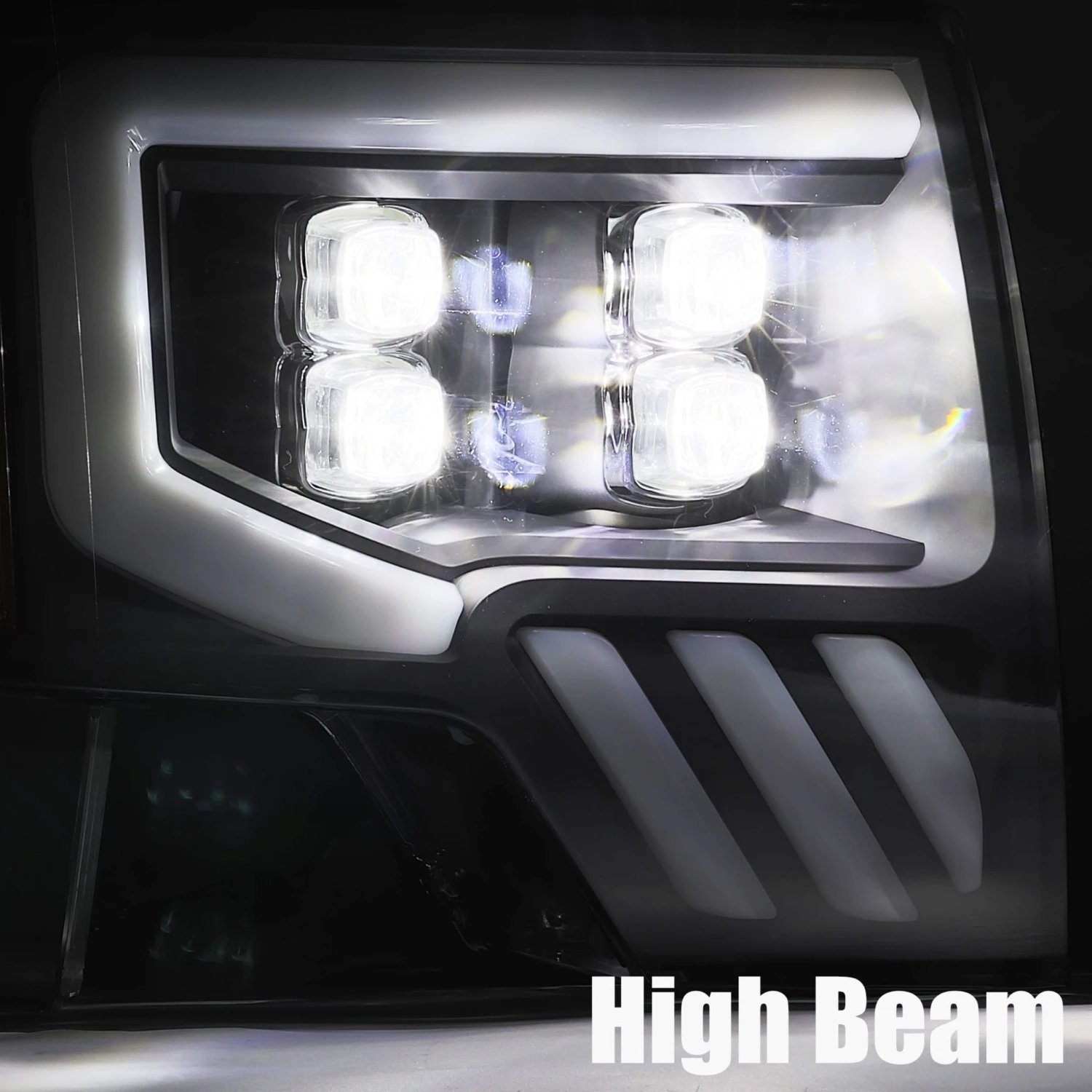 09-14 Ford F150 NOVA-Series LED Projector Headlights Jet Black 7 09-14 Ford F150 NOVA-Series LED Projector Headlights Jet Black - Image 5