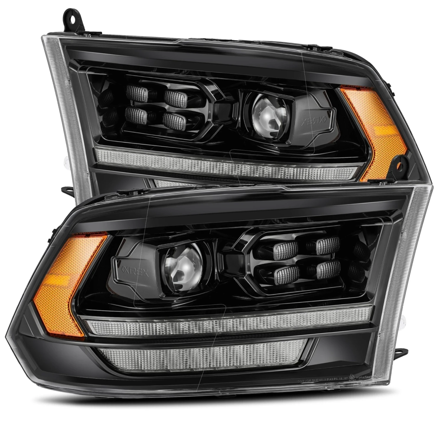 09-18 Ram Truck LUXX-Series (5th Gen 2500 Style) LED Projector Headlights Alpha-Black 3 09-18 Ram Truck LUXX-Series (5th Gen 2500 Style) LED Projector Headlights Alpha-Black
