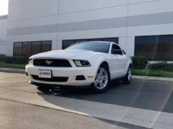 10-12 Ford Mustang LUXX-Series LED Projector Headlights Alpha-Black -Car Light Shop 10 12 ford mustang luxx series led projector headlights alpha black 270162