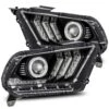 10-12 Ford Mustang LUXX-Series LED Projector Headlights Black