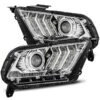 10-12 Ford Mustang LUXX-Series LED Projector Headlights Chrome -Car Light Shop 10 12 ford mustang luxx series led projector headlights chrome 196818