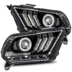 10-12 Ford Mustang PRO-Series Halogen Projector Headlights Black