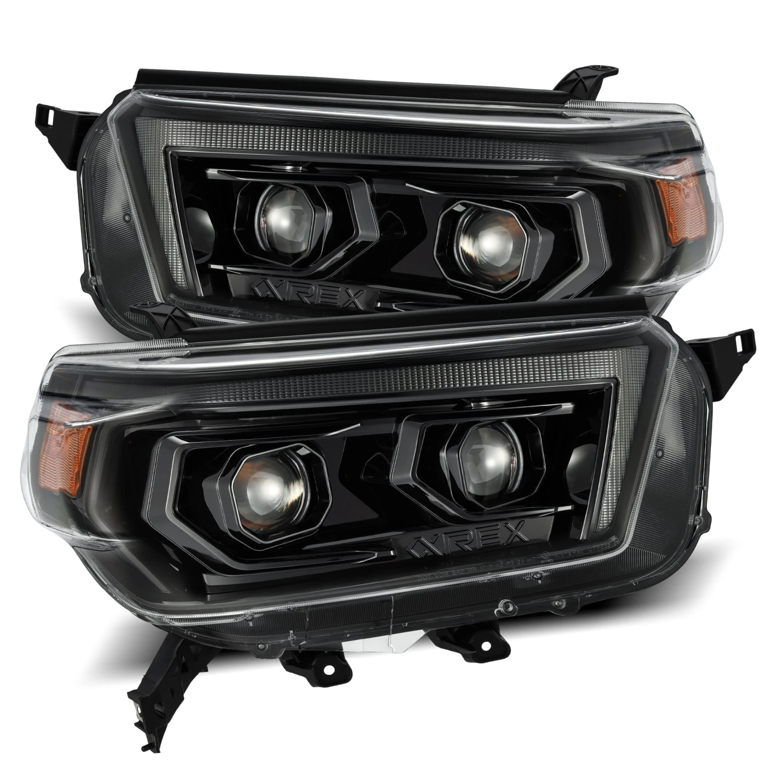 10-13 Toyota 4Runner PRO-Series Halogen Projector Headlights Alpha-Black 3 10-13 Toyota 4Runner PRO-Series Halogen Projector Headlights Alpha-Black