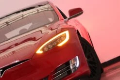 12-21 Tesla Model S NOVA-Series LED Projector Headlights Black -Car Light Shop 12 21 tesla model s nova series led projector headlights black 604877