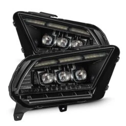 13-14 Ford Mustang MK II NOVA-Series LED Projector Headlights Alpha-Black