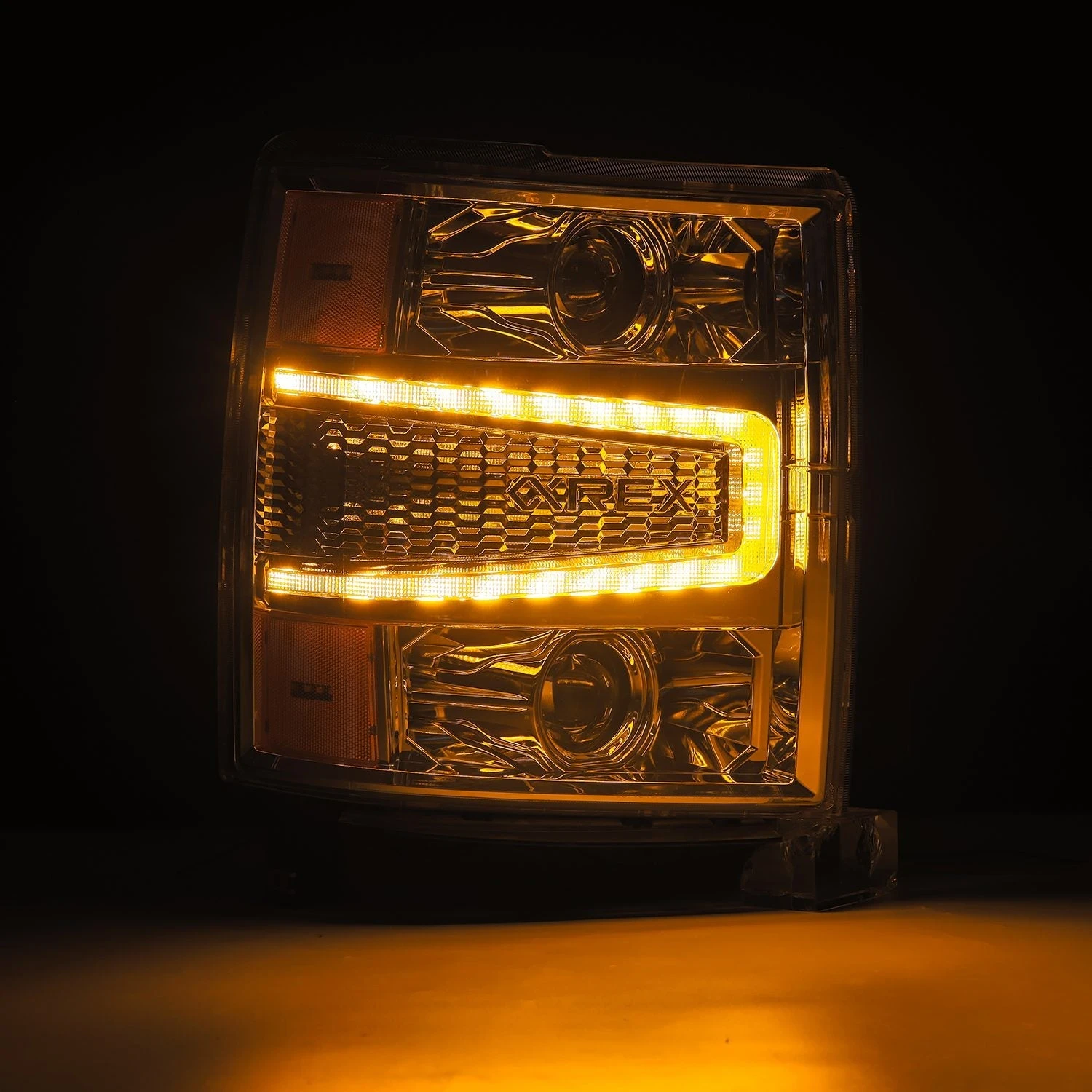 14-15 Chevrolet Silverado LUXX-Series LED Projector Headlights Chrome 7 14-15 Chevrolet Silverado LUXX-Series LED Projector Headlights Chrome - Image 5